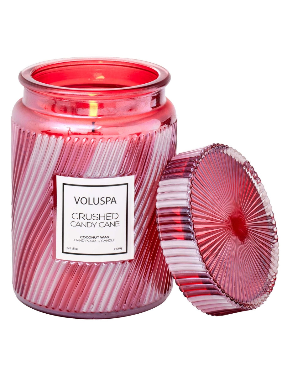 Crushed Candy Cane 18oz Glass Jar